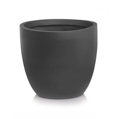 Keramikas puķu pods Ecolite 45 x 44(A) cm, tumši pelēks цена и информация | Вазоны | 220.lv