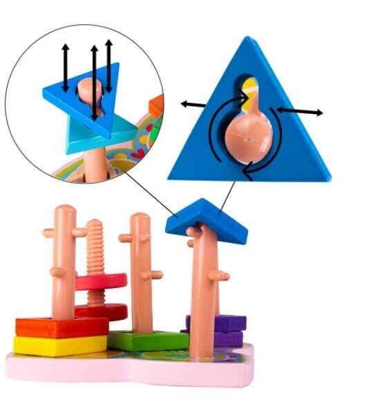Koka rotaļlieta attīstībai cena un informācija | Attīstošās rotaļlietas | 220.lv
