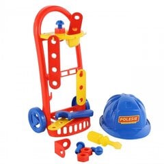 Детский набор механика с тележкой и каской цена и информация | Конструктор автомобилей игрушки для мальчиков | 220.lv