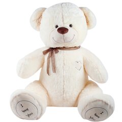 Плюшевый медведь  "I love you" 180 см Молочный цена и информация | Мягкие игрушки | 220.lv