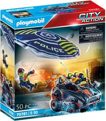 70781 PLAYMOBIL® City Action, полицейский парашют и машина цена и информация | Kонструкторы | 220.lv