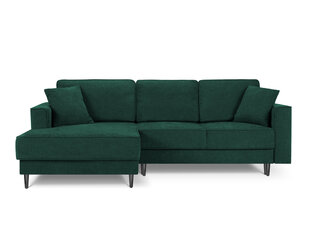 Stūra dīvāns Cosmopolitan Design Fano, zaļš/melns cena un informācija | Stūra dīvāni | 220.lv