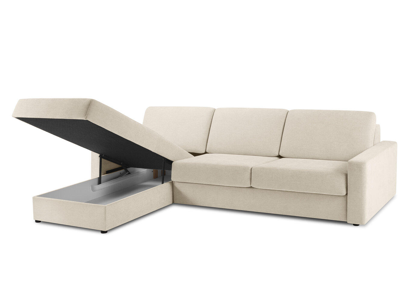 Stūra dīvāns Windsor&Co Portia L, smilškrāsas cena un informācija | Stūra dīvāni | 220.lv
