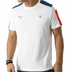 Vīriešu T-krekls ar īsām piedurknēm Puma BMW Motorsport T7, balts S6436316 cena un informācija | Sporta apģērbs vīriešiem | 220.lv