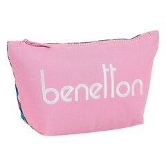 Higiēnas priekšmetu soma skolai Benetton Blooming, rozā cena un informācija | Skolas somas | 220.lv