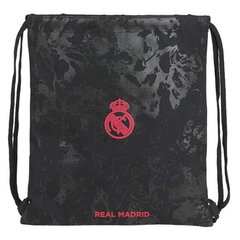 Сумка-рюкзак на веревках Real Madrid C.F. Чёрный цена и информация | Школьные рюкзаки, спортивные сумки | 220.lv