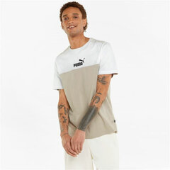 Vīriešu T-krekls ar īsām piedurknēm Puma Essential+ Block, bēšs S6437190 cena un informācija | Sporta apģērbs vīriešiem | 220.lv