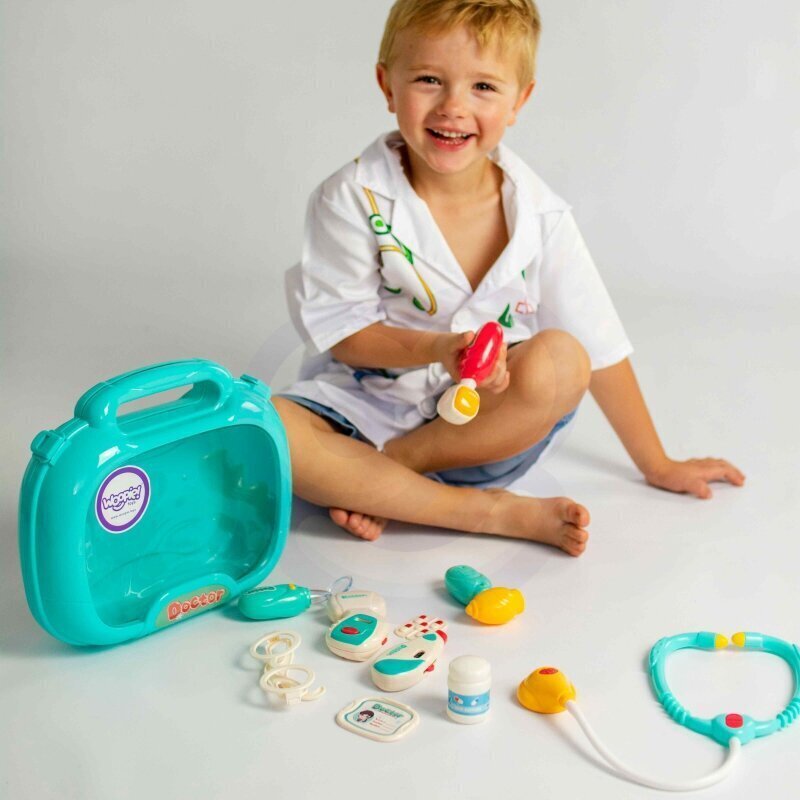 Bērnu ārsta koferis Woopie ar piederumiem, gaismas un skaņas efektiem цена и информация | Rotaļlietas meitenēm | 220.lv