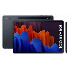 Samsung TAB S7+ 12,4" Octa Core 6 GB RAM 128 GB, melns cena un informācija | Planšetdatori | 220.lv