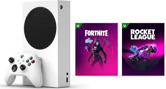 Spēļu konsole Microsoft Xbox Series S + Fortnite + Rocket League cena |  220.lv