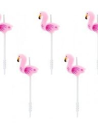 Dzimšanas dienas sveces Flamingo 5 gab 3 cm cena un informācija | Svētku dekorācijas | 220.lv