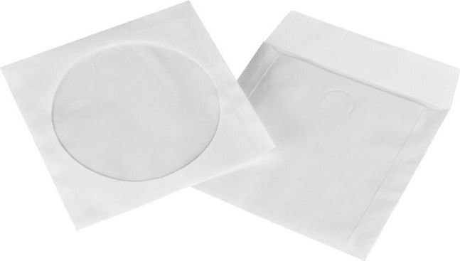 Hama CD-ROM Paper Sleeves 100 white