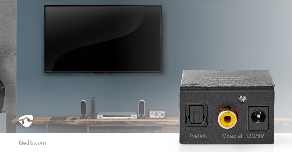 Pārveidotājs Toslink F + SPDIF F - 2 x RCA F cena un informācija | Adapteri un USB centrmezgli | 220.lv