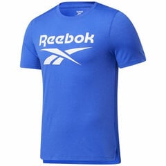 Vīriešu T-krekls ar īsām piedurknēm Reebok Workout Ready Supremium, zils cena un informācija | Sporta apģērbs vīriešiem | 220.lv