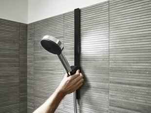 Держатель душевой насадки Hansgrohe WallStoris, 500 мм, матовый черный цена и информация | Аксессуары для душа, смесителей | 220.lv