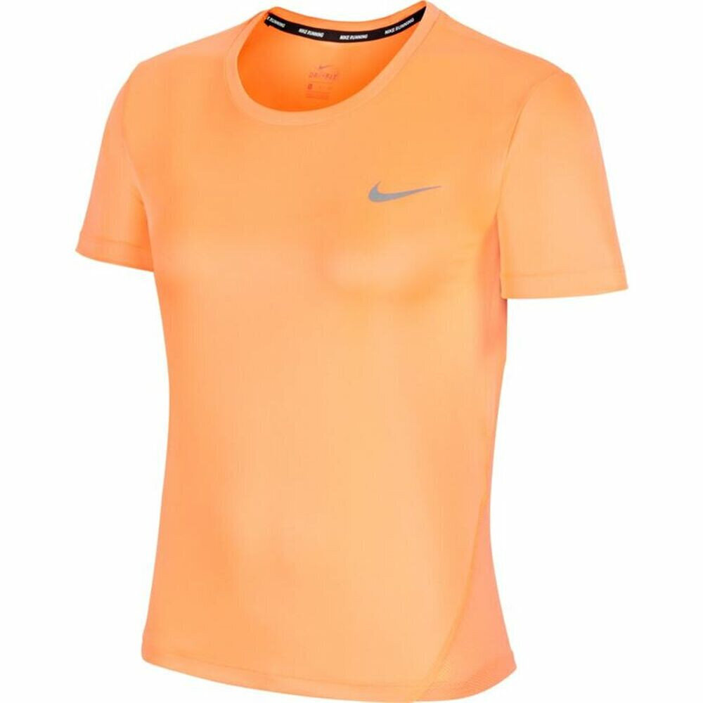 Sporta T-krekls ar īsām piedurknēm sievietēm Nike Miler, oranžs цена и информация | Sporta apģērbs sievietēm | 220.lv