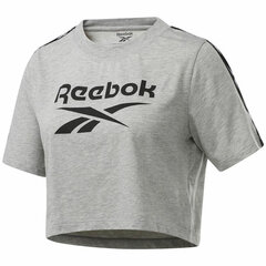 Sporta T-krekls ar īsām piedurknēm sievietēm Reebok Essentials, gaiši pelēks cena un informācija | Sporta apģērbs sievietēm | 220.lv