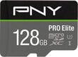 PNY microSD karte, 128 GB cena un informācija | Atmiņas kartes mobilajiem telefoniem | 220.lv