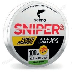 Pīta makšķeraukla Salmo Sniper BP X4, 0.13 mm, 120 m cena un informācija | Makšķerauklas | 220.lv