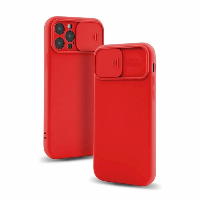 Fusion Camera Protect silikona aizsargapvalks Apple iPhone 13 Pro Max, sarkans cena un informācija | Telefonu vāciņi, maciņi | 220.lv