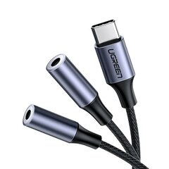 Ugreen kabelis, USB-C to 2 × 3.5mm, melns cena un informācija | Savienotājkabeļi | 220.lv