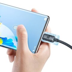 Baseus Crystal cable USB to USB-C, 100W, 2m (black) цена и информация | Кабели для телефонов | 220.lv