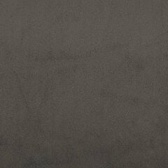 vidaXL bāra krēsli, 2 gab., tumši pelēks samts цена и информация | Стулья для кухни и столовой | 220.lv