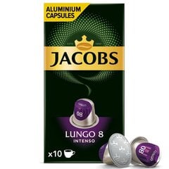 Kafijas kapsulas JACOBS Lungo 8 Intenso, 10 gab. цена и информация | Кофе, какао | 220.lv