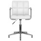 vidaXL biroja krēsls, balta mākslīgā āda cena un informācija | Biroja krēsli | 220.lv