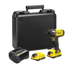 Импульсная отвертка 2x1,5 Ач STANLEY SFMCF800C2K-QW цена и информация | Механические инструменты | 220.lv