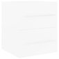 vidaXL izlietnes skapītis, balts, 41x38,5x48 cm, skaidu plāksne cena un informācija | Vannas istabas skapīši | 220.lv
