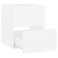 vidaXL izlietnes skapītis, balts, 41x38,5x48 cm, skaidu plāksne cena un informācija | Vannas istabas skapīši | 220.lv