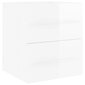 vidaXL izlietnes skapītis, spīdīgi balts, 41x38,5x48 cm, skaidu plātne cena un informācija | Vannas istabas mēbeļu komplekti | 220.lv