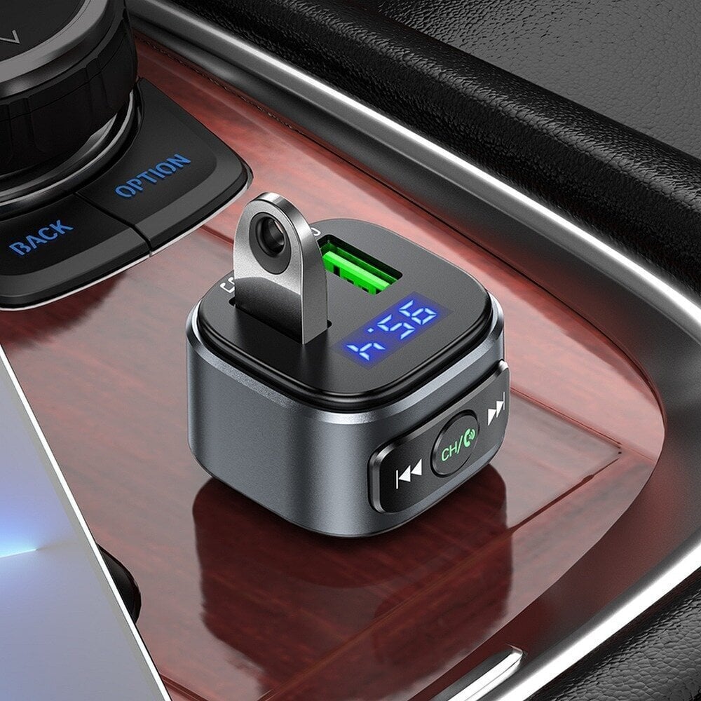 FM raidītājs / modulators Hoco E67 Bluetooth FM transmitter 2xUSB QC3.0 18W 12V - 24V cena un informācija | FM Modulatori | 220.lv