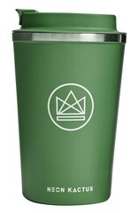 Кофейная чашка (термо), Neon Kactus, 380 мл, зеленая цена и информация | Термосы, термокружки | 220.lv