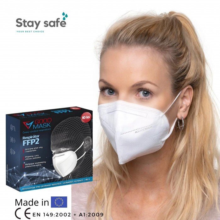 Respirators FFP2 GOODMASK X 10 gab. cena un informācija | Pirmā palīdzība | 220.lv