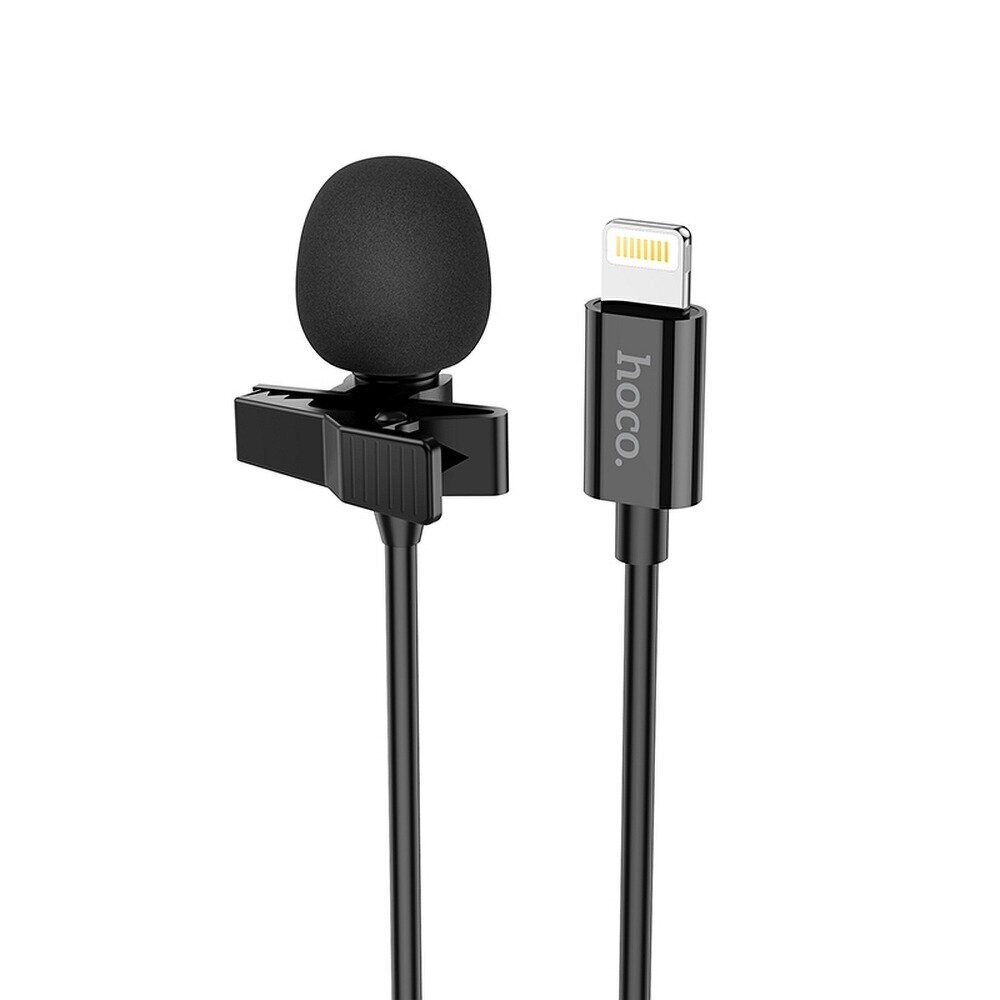 Mikrofons HOCO priekš iPhone Lightning 8-pin L14 melns цена и информация | Mikrofoni | 220.lv
