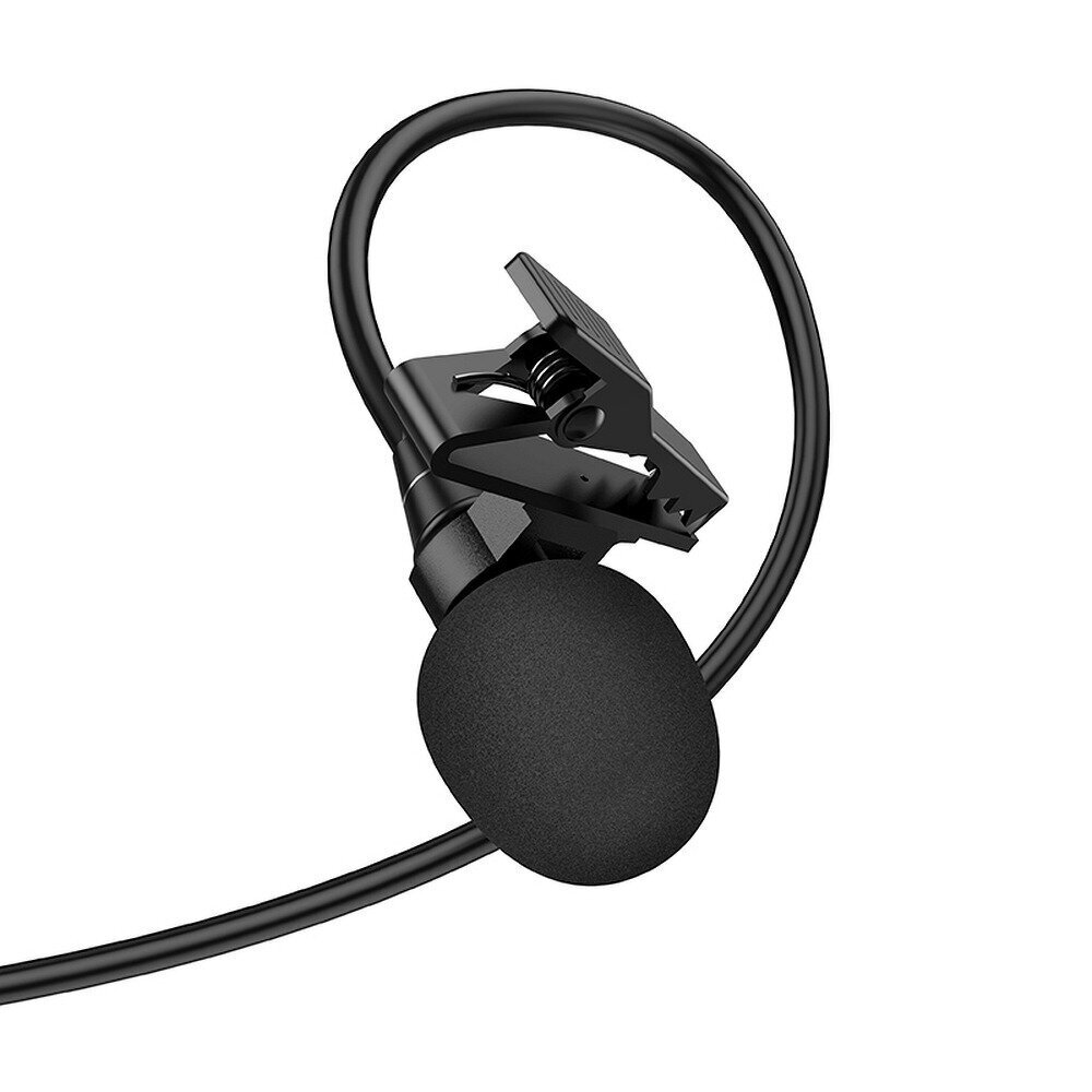 Mikrofona HOCO audio savienotājs Jack 3.5mm L14 melns цена и информация | Mikrofoni | 220.lv