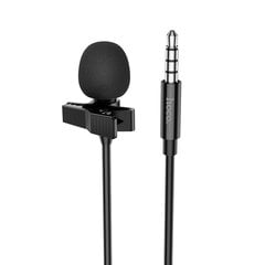 Микрофон HOCO аудио разъем для Jack 3,5мм L14, черный цена и информация | Микрофоны | 220.lv