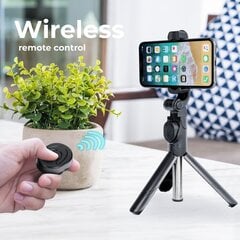 Selfie Stick / Statīvs Tripod / Pašbildes nūja ar bezvadu tālvadības pulti SSTR-12 cena un informācija | Selfie Sticks | 220.lv