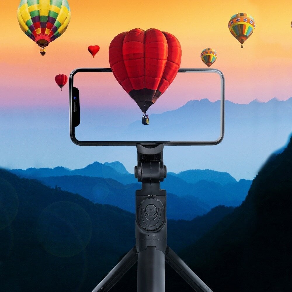Selfie Stick / Statīvs Tripod / Pašbildes nūja ar bezvadu tālvadības pulti SSTR-12 цена и информация | Selfie Sticks | 220.lv