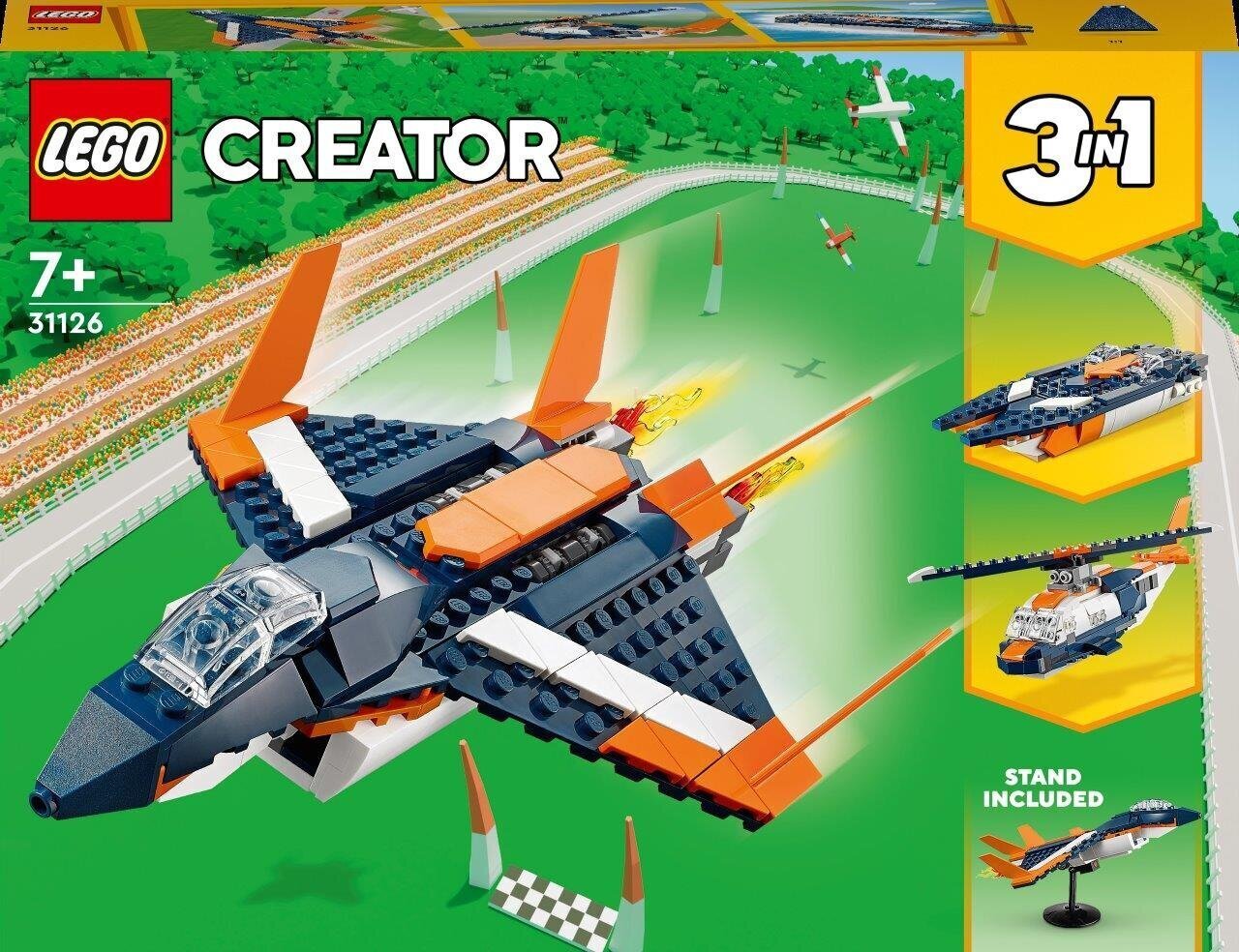 Сверхзвуковой самолёт 31126 LEGO® Creator цена | 220.lv