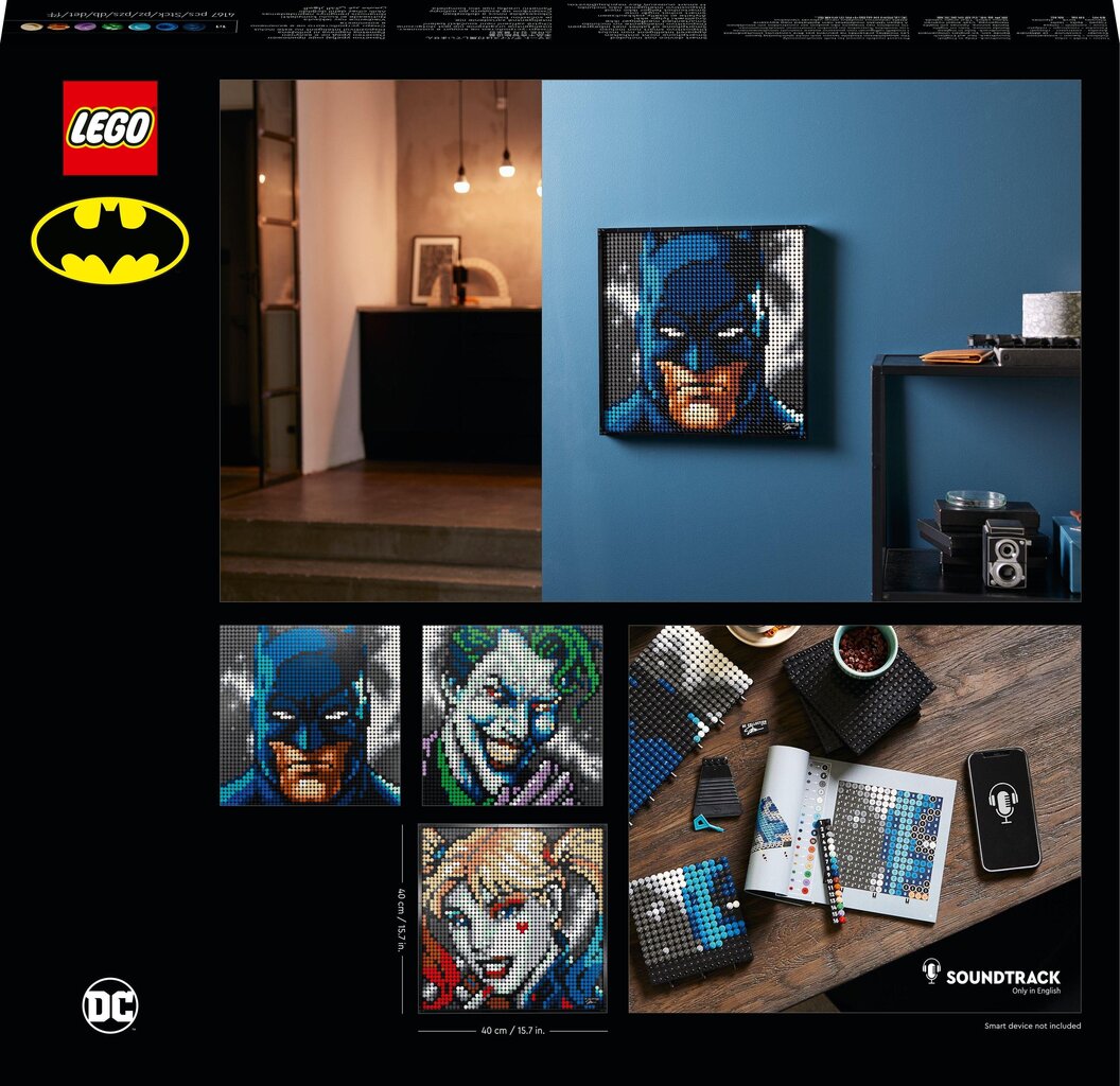 31205 LEGO® Art Jim Lee Batman kolekcija cena un informācija | Konstruktori | 220.lv