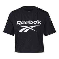 Sporta T-krekls ar īsām piedurknēm sievietēm Reebok Cropped Identity, melns S6434248 цена и информация | Спортивная одежда для женщин | 220.lv