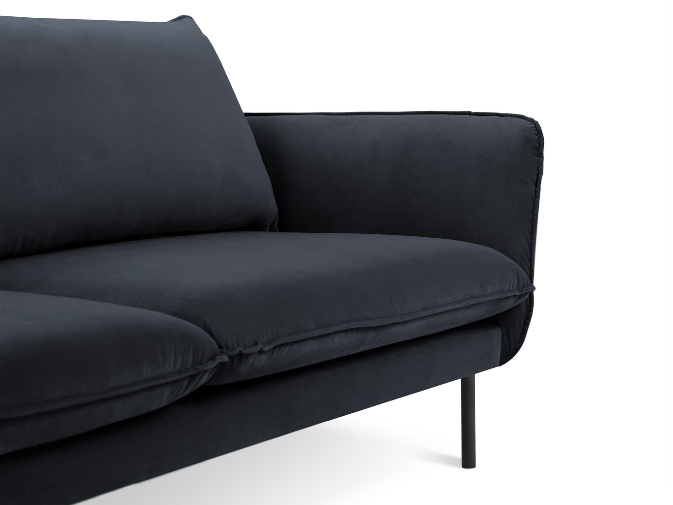 Mīksto mēbeļu komplekts Cosmopolitan Design Vienna, tumši zils samts cena un informācija | Dīvānu komplekti | 220.lv