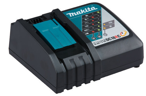 Combokit DLX2334J bezvadu trieciena draiveris Makita DHP485Z un leņķa slīpmašīna DGA504Z, 18 V, 3 x 3 Ah, lādētājs + somiņa цена и информация | Skrūvgrieži, urbjmašīnas | 220.lv