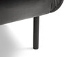 Mīksto mēbeļu komplekts Cosmopolitan Design Vienna, tumši pelēks samts cena un informācija | Dīvānu komplekti | 220.lv