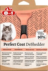 8in1 Perfect Coat Deshedder furminators kaķiem cena un informācija | Kopšanas līdzekļi dzīvniekiem | 220.lv