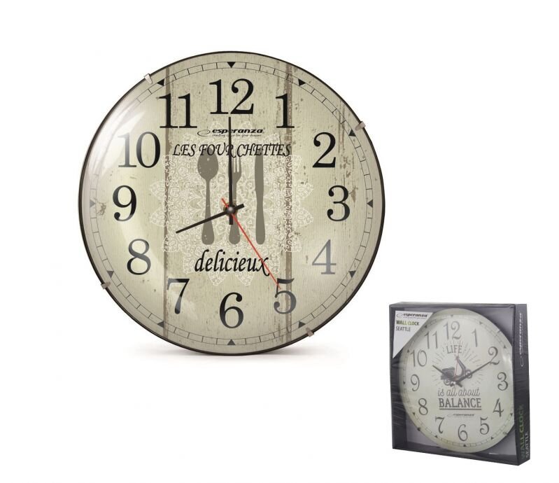 Sienas pulkstenis Parīze, balts цена и информация | Pulksteņi | 220.lv