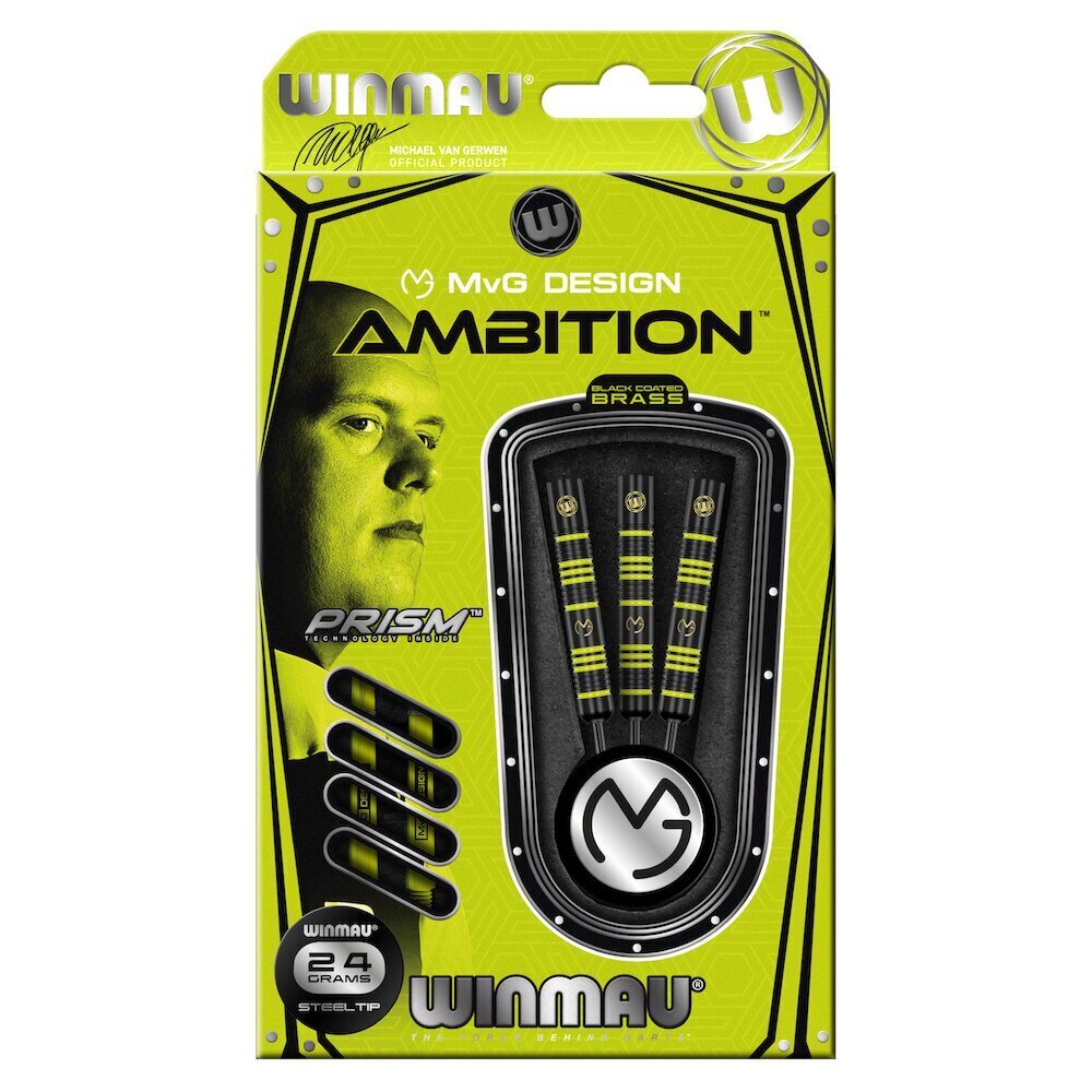 Šautriņas Winmau Ambition MvG Design, 24 g cena un informācija | Šautriņmešana, dārts | 220.lv